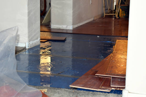 Professional Emergency Water Damage Restoration technician working in Walnut Grove, CA
